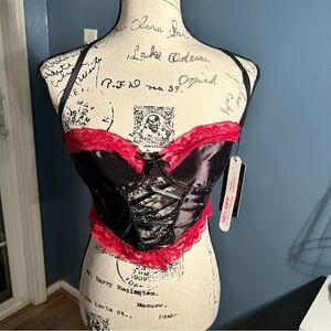 Romwe sheer Lace Corset lingerie